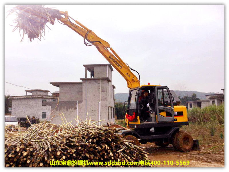 山東寶鼎小型挖掘機(jī)抓木機(jī)廠(chǎng)家