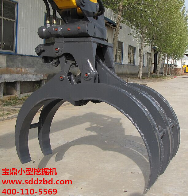 寶鼎小型挖掘機(jī)抓木器